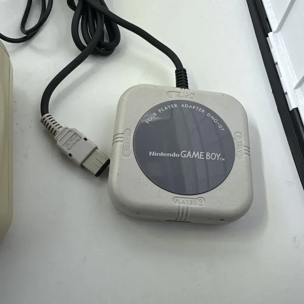 Game Boy Rechargeable Battery Pack AC Adapter On Gameboy DMG-03 & 4 Way Splitter